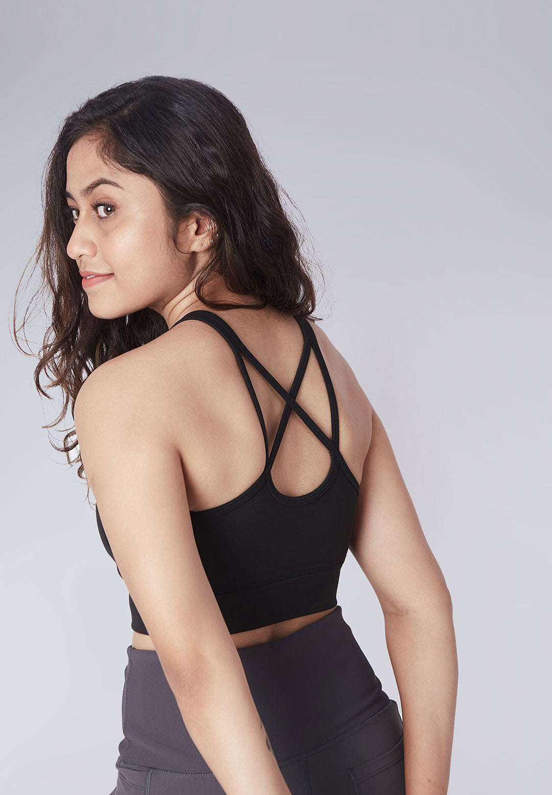 Sports bra store criss cross