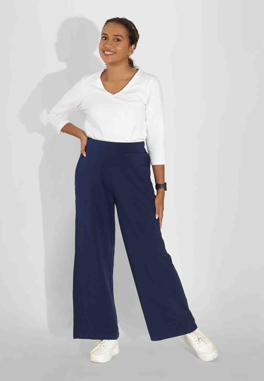 All Day Cotton Wide Legged Pants