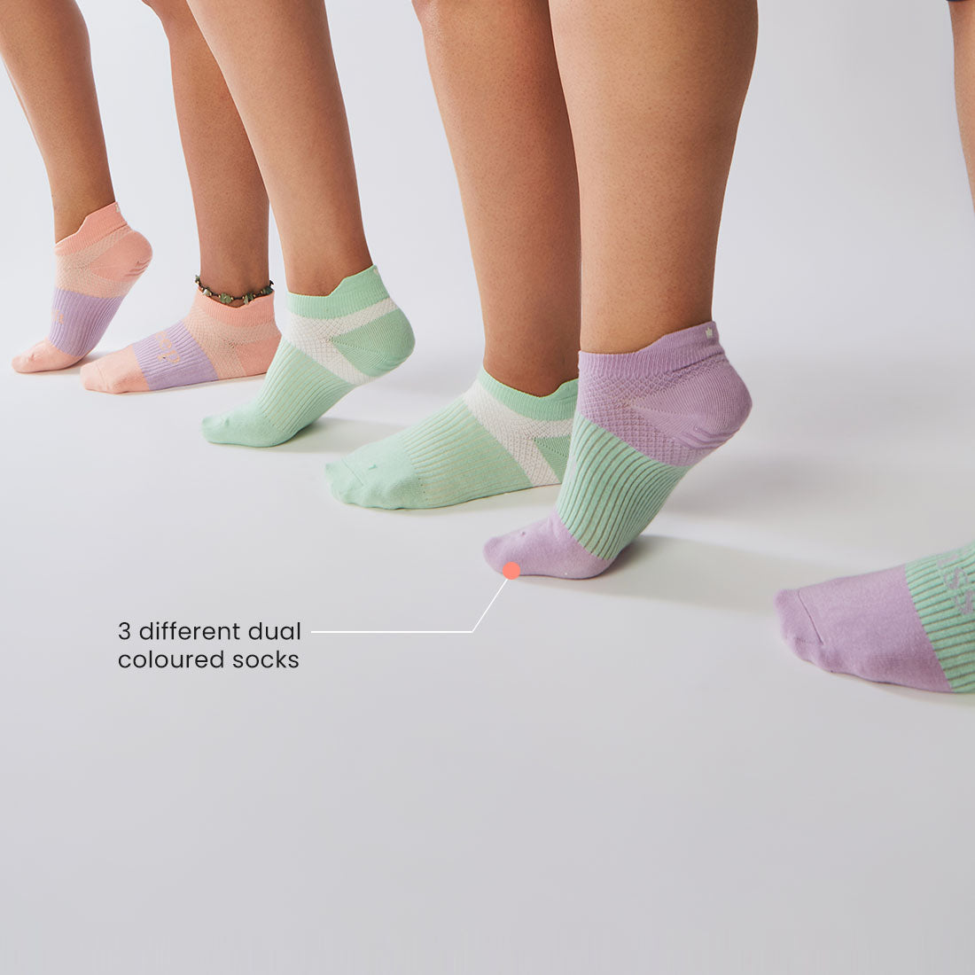 Ankle Length Cotton Gym Socks for Women