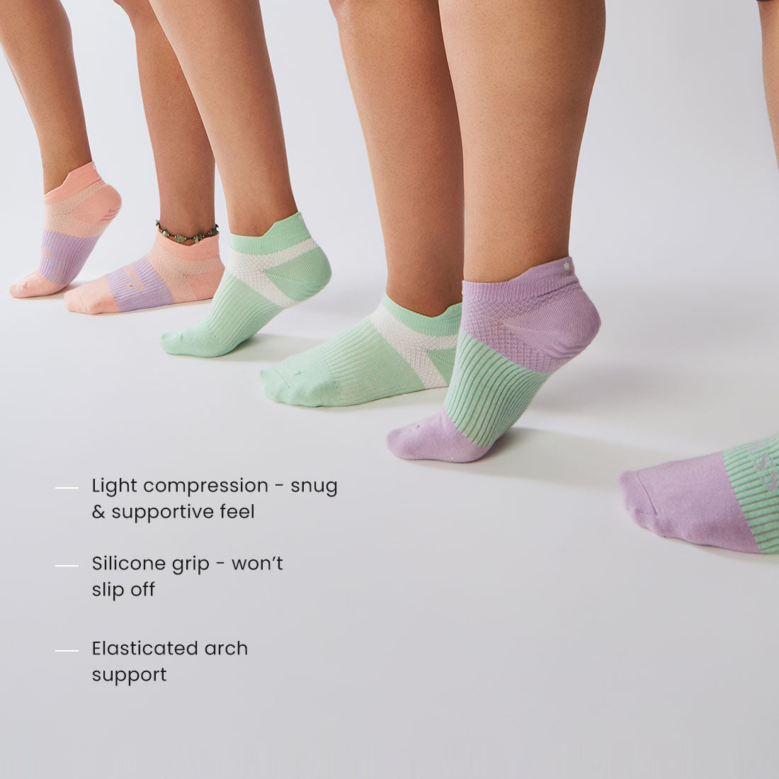 Ankle Length Cotton Gym Socks for Women