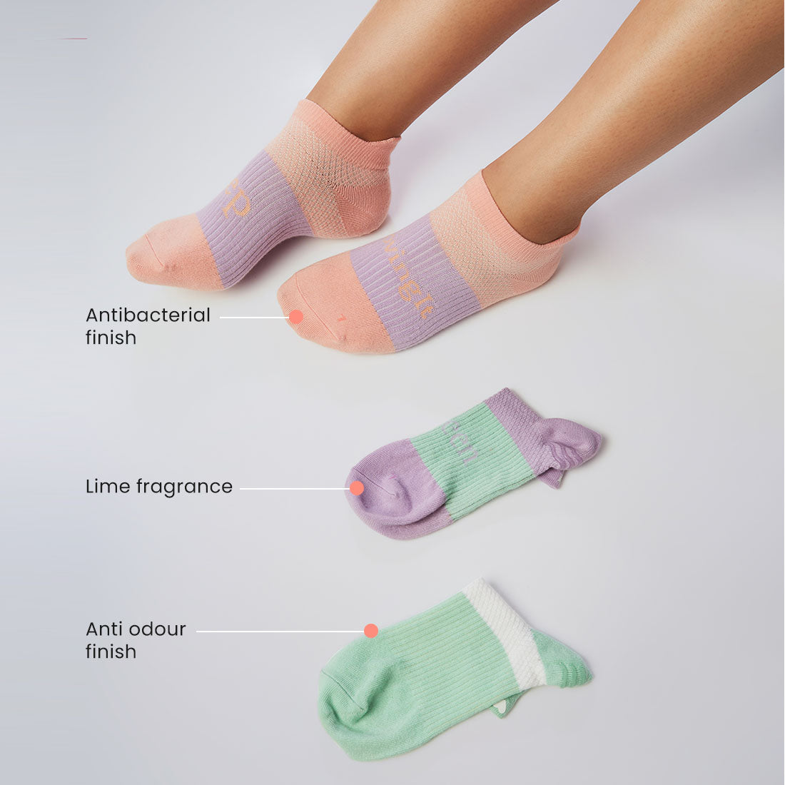 Ankle Length Cotton Gym Socks for Women