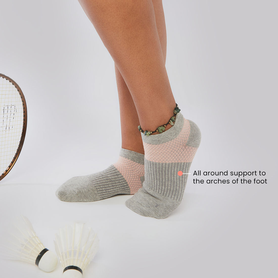 Ankle Length Cotton Gym Socks for Women