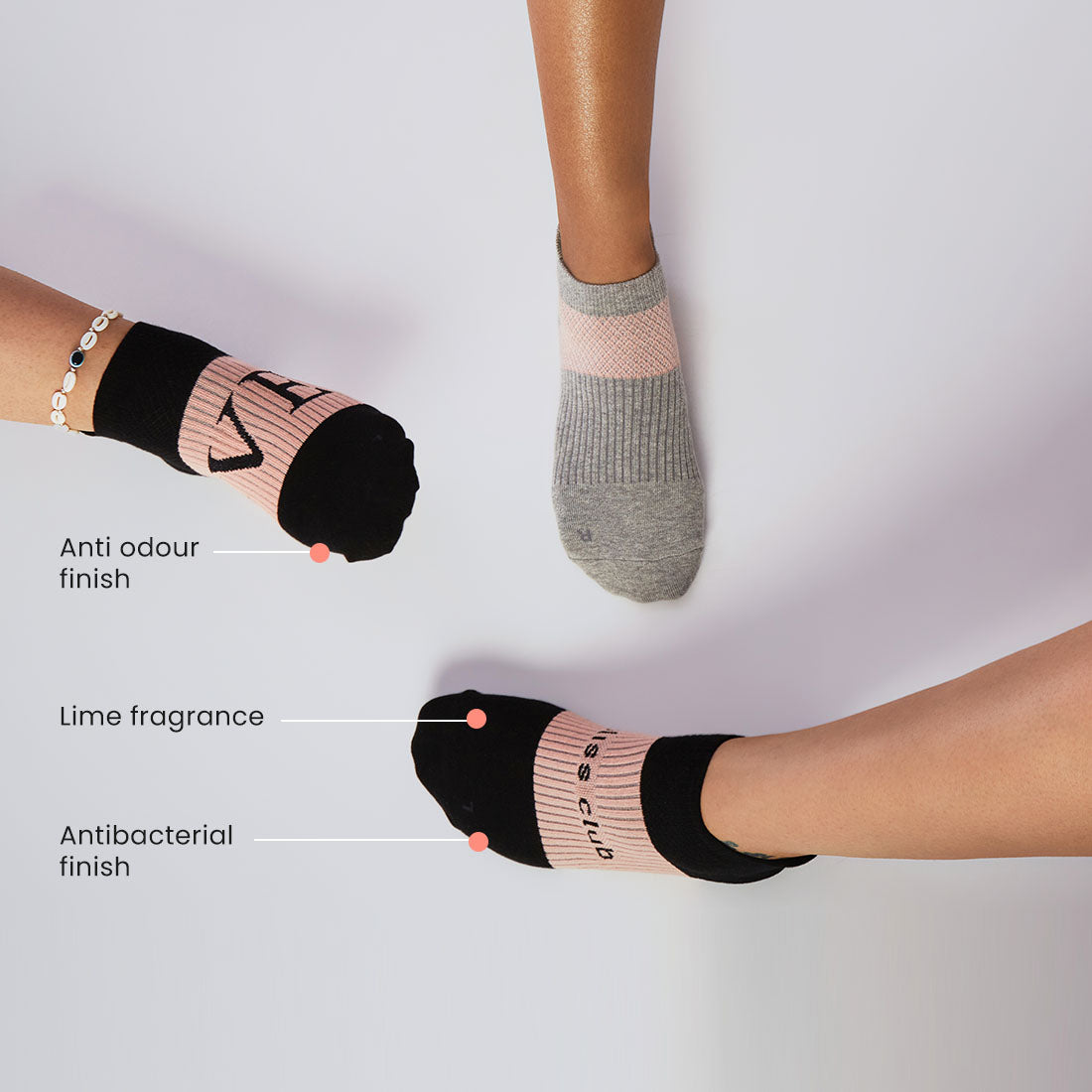 Ankle Length Cotton Gym Socks for Women