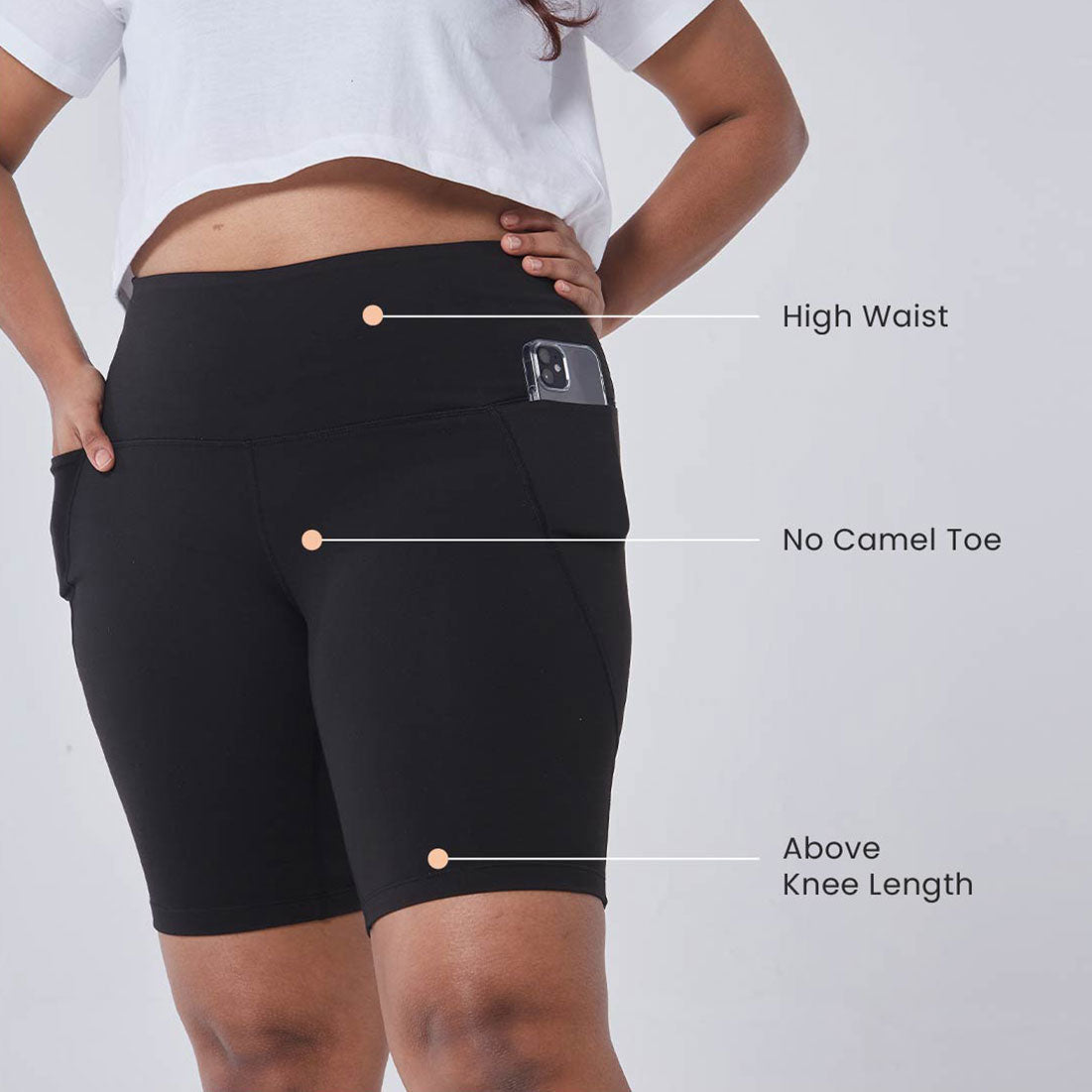 Womens high best sale waisted cycling shorts