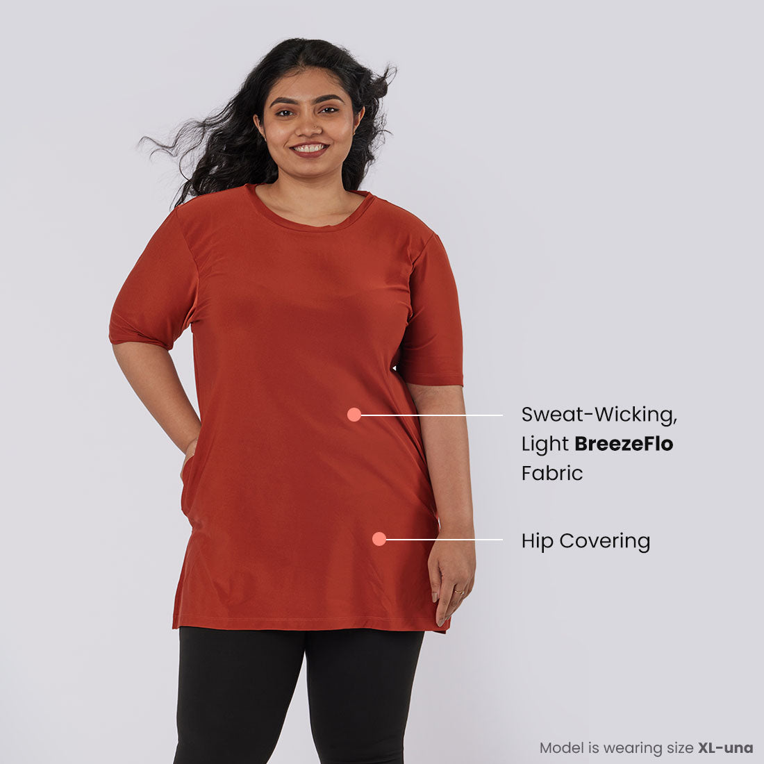 Long T-Shirts with Pockets for Women & Girls
