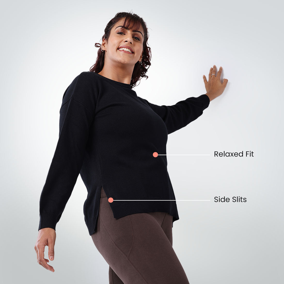 At-Ease CottonKnit Top - Full Sleeves - BlissClub