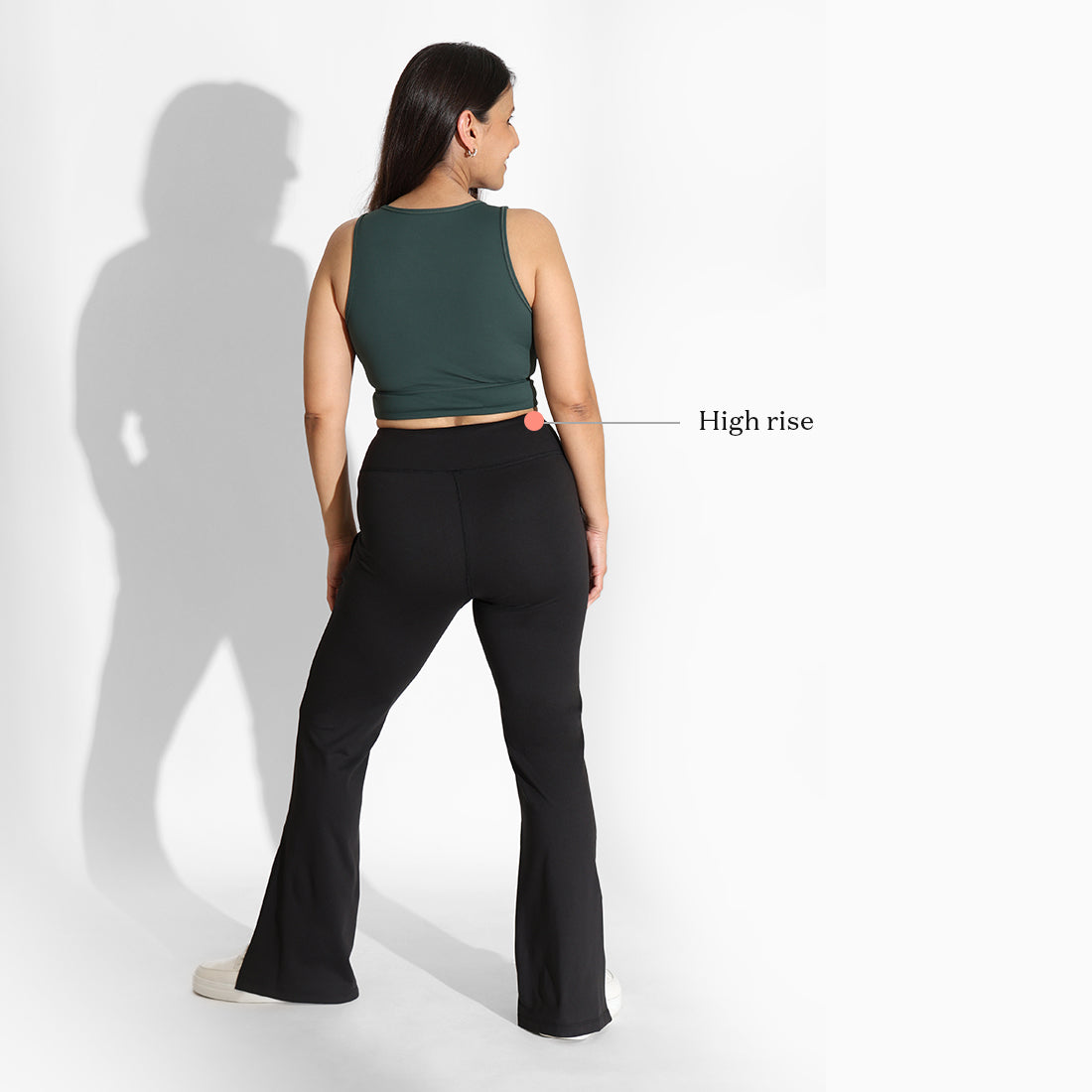 Blissclub Women Black The Ultimate Flare Pants Regular with 4 pockets and  Versatile Flares