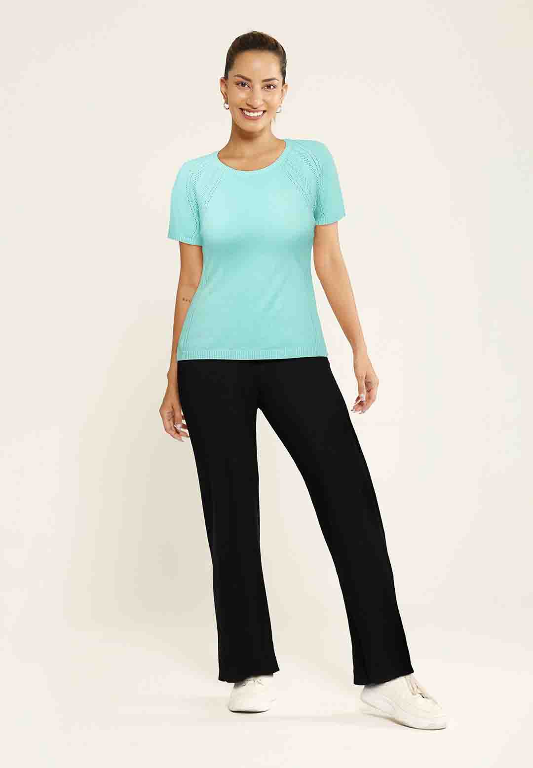 The Move All Day Pointelle Top - BlissClub