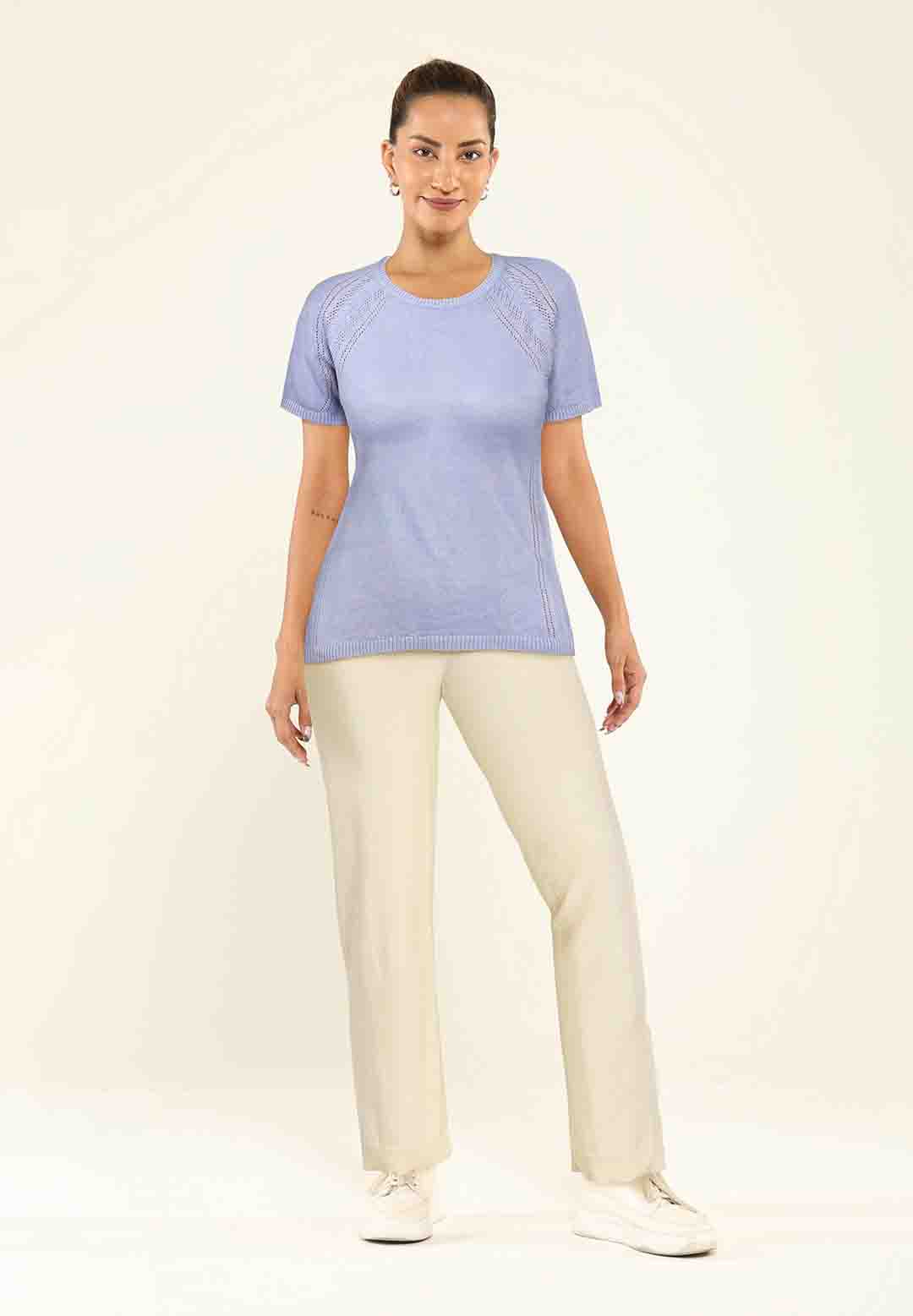 The Move All Day Pointelle Top - BlissClub