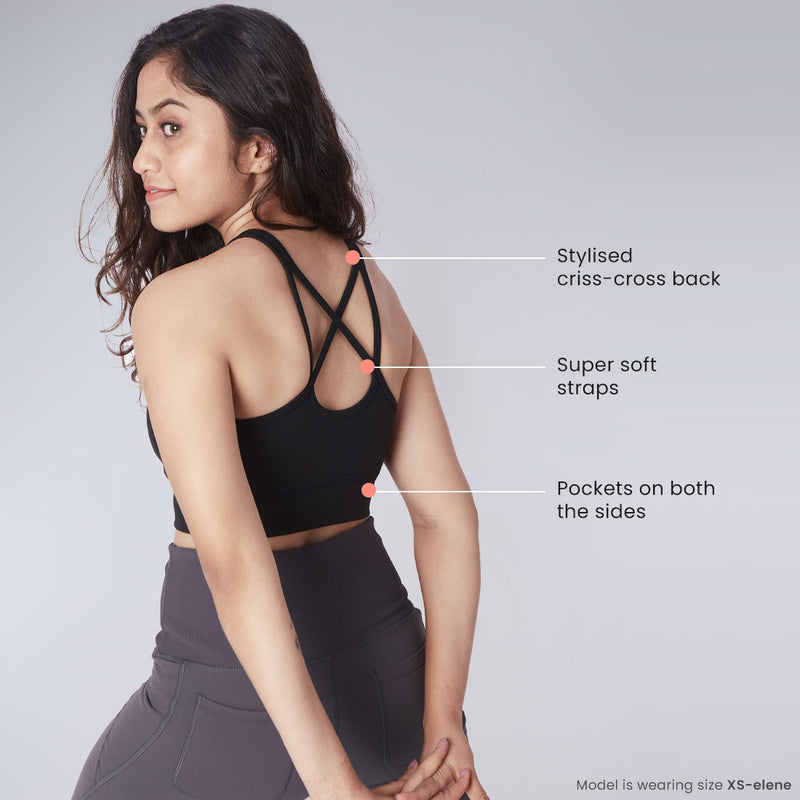 Criss-Cross Sports Bras for Women & Girls