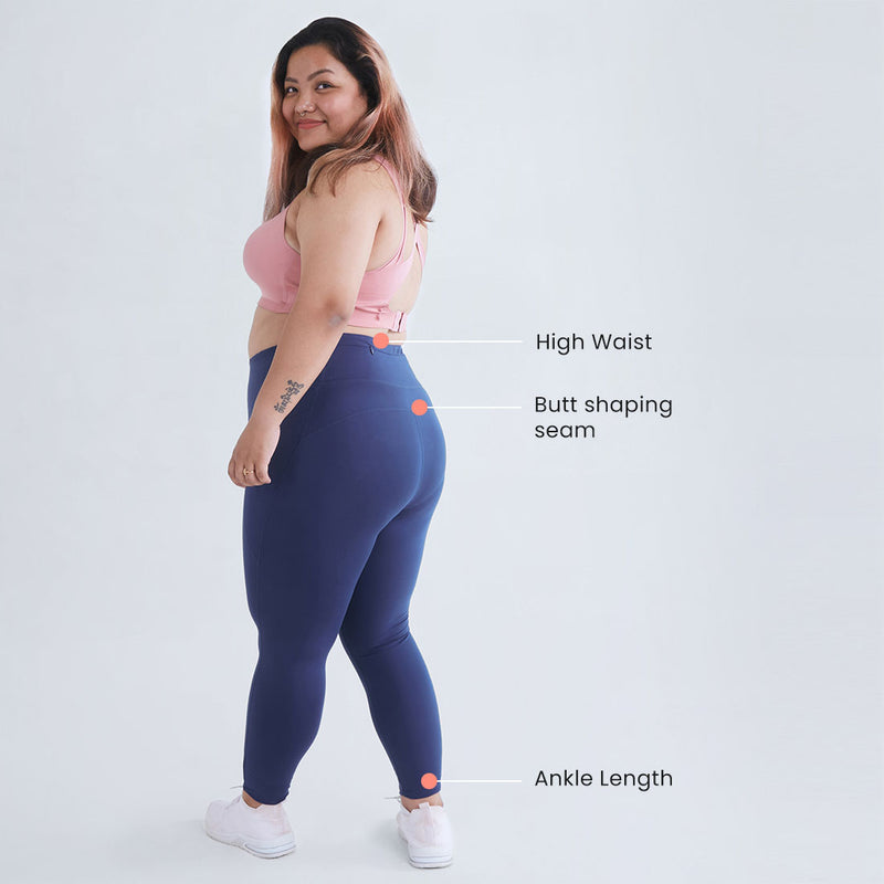 High Waisted Ankle Length Yoga Leggings with Pockets for Women