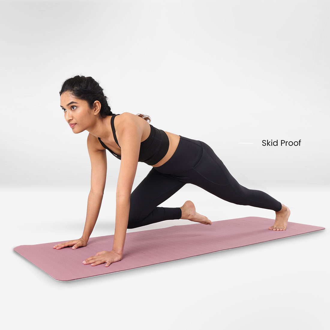 Anti-Slip Reversible Yoga Mat with Alignment Markings